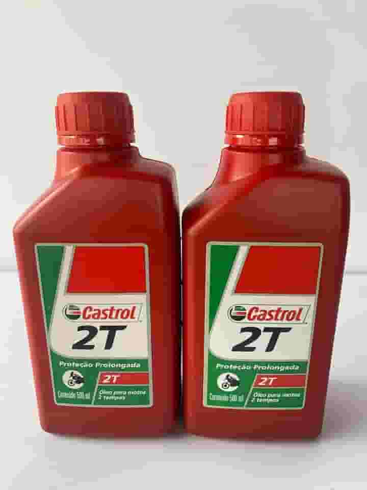 Oleo Lubrificante Motores 2 Tempos Castrol 500ml 2 Unidades