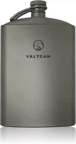 Valtcan Cantil de titânio com design militar de 260 ml, capacidade de 250 ml