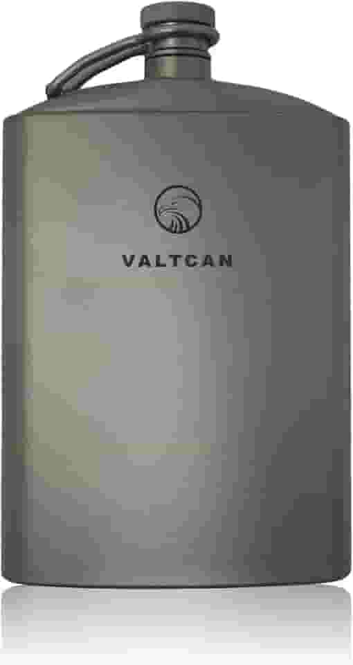 Valtcan Cantil de titânio com design militar de 260 ml, capacidade de 250 ml