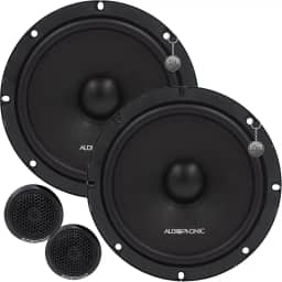 Kit 2 Vias Alto Falante 6,5' Pol Cone de Celulose Tweeter de Seda 4 Ohms Audiophonic - KN 650