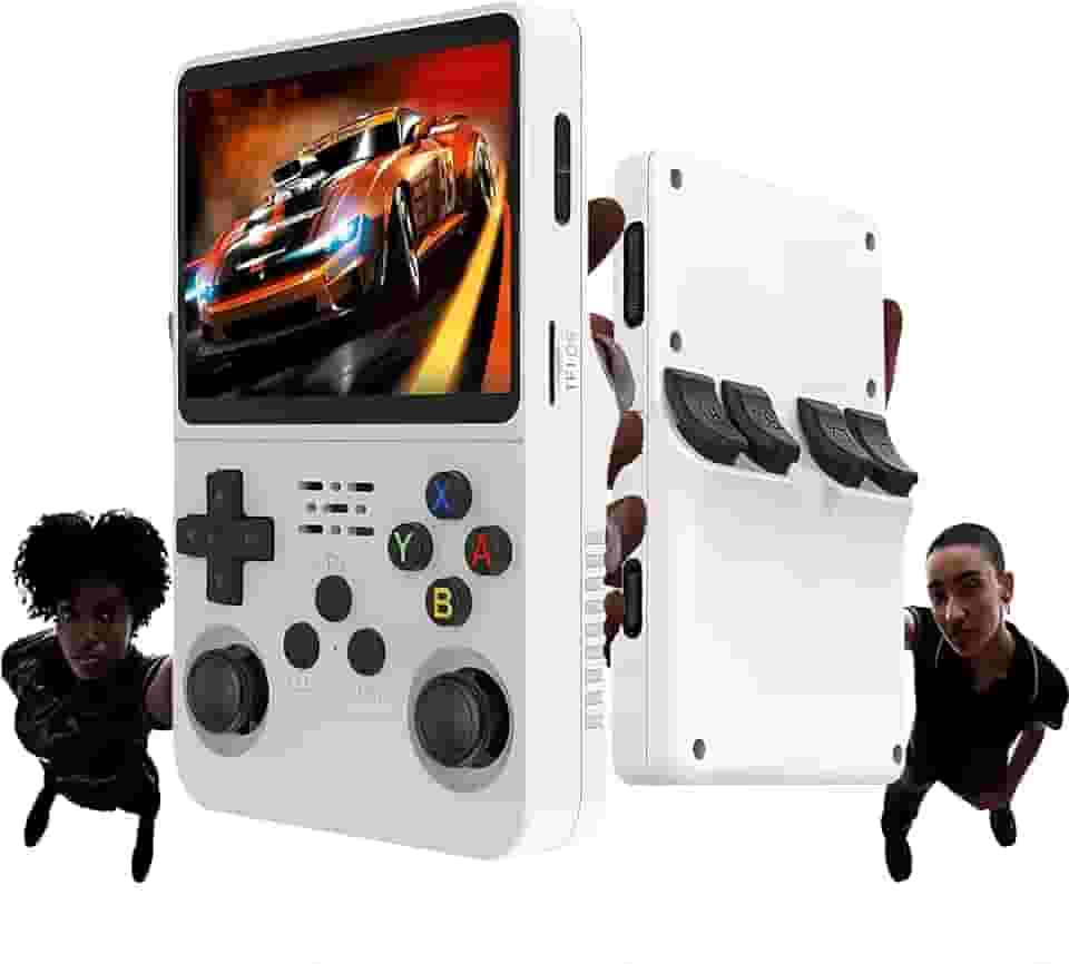 r36s video game portatil console portatil Cartão TF de 128GB integrado suporte a mais de 10000 video game retro Cartão tela IPS de 3,5 polegadas