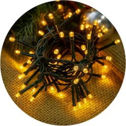 Pisca Pisca Arroz Iluminação Com 8 Funções 100 Leds 4 Metros Natal (Branco Quente 220V)