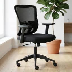 Cadeira de Escritório Giratória com Apoio de Lombar Duoffice DU215 Ibi