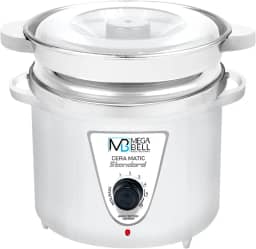 Mega Bell, Panela aquecedora de cera para depilação, Termocera, Cera-Matic Standard, Com refil, Bivolt, 900g, Branca