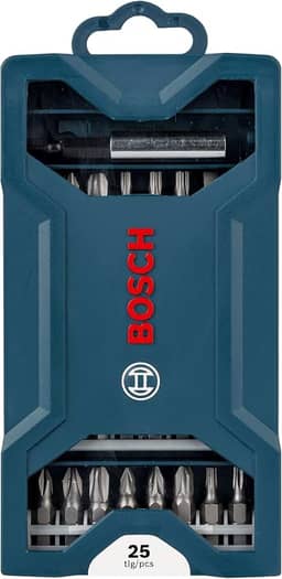 Bosch Kit de pontas para parafusar Mini X-Line com 25 peças