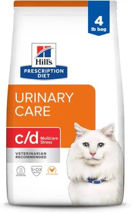 Ração Hills Feline Diet C/D Stress Cuidado Urinário 1.8Kg