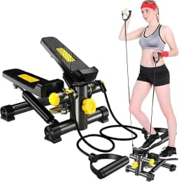 Mini Stepper Simulador de Caminhada – Compacto e Eficiente para Exercícios em Casa, Fortalecimento de Pernas e Glúteos, Queima de Calorias, Fitness e Treino Funcional