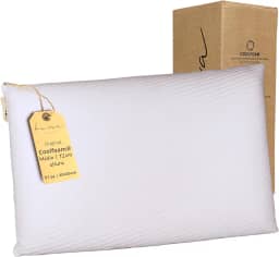 Kama Travesseiro Viscoelástico Premium Original Coolfoam® Classic, Hipoalergênico, Capa Removível (01, Médio 12cm)