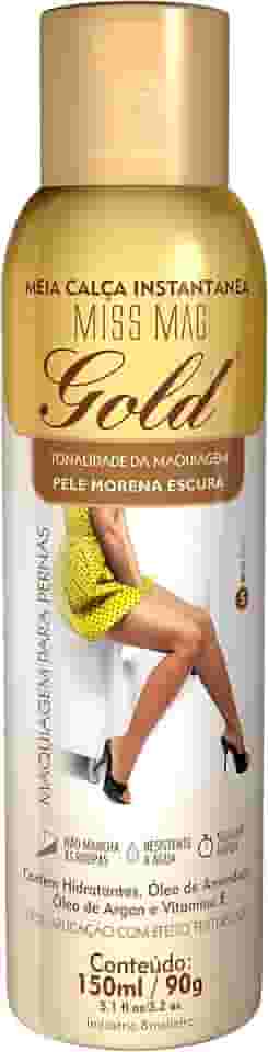 Maquiagem Para As Pernas Miss Mag Gold Morena Escura 150ml