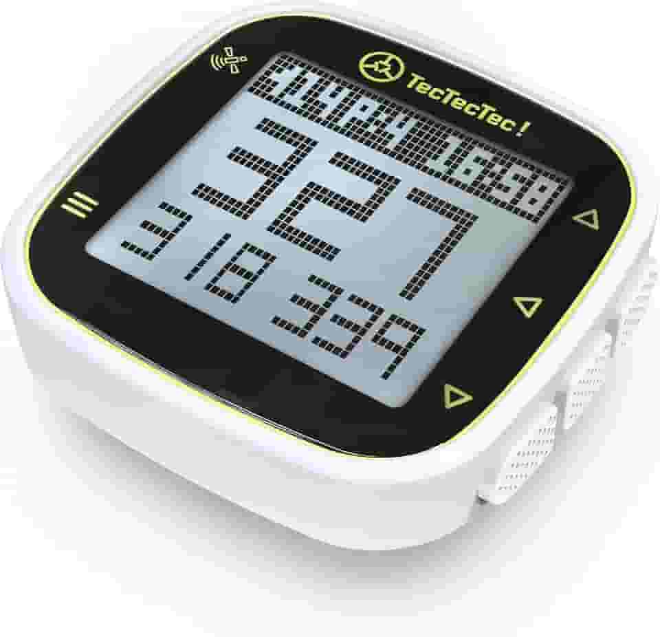 TecTecTec ULT-G Ultraleve Golf GPS Portátil com Bateria Recarregável Display LCD, Pré-carregado com Campos Mundiais 38K, Leve, Simples e Fácil de Usar Relógios de Golfe para Homens e Mulheres