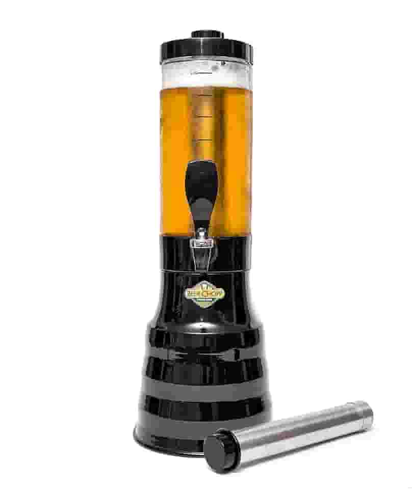 Torre Chopp 2 L Base Giratória Copo Removível 2 Refil Preto