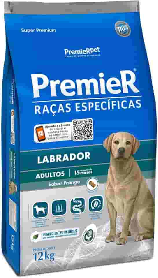 Ração Premier Raças Específicas Labrador para Cães Adultos, 12kg