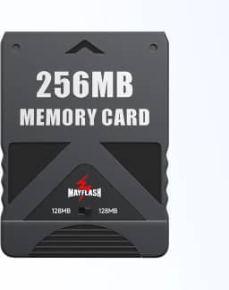 MAYFLASH 256MB Memory Card for PlayStation 2, High Speed Game Memory Card Compatible with PS2 and PS2 Slim