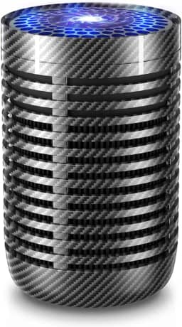 Purificador de Ar para Carro, Mini com Filtro HEPA Verdadeiro, Limpa Ar, Elimina Pólen, Poeira, Fumaça, etc., Pequeno para Viagens e Escritório