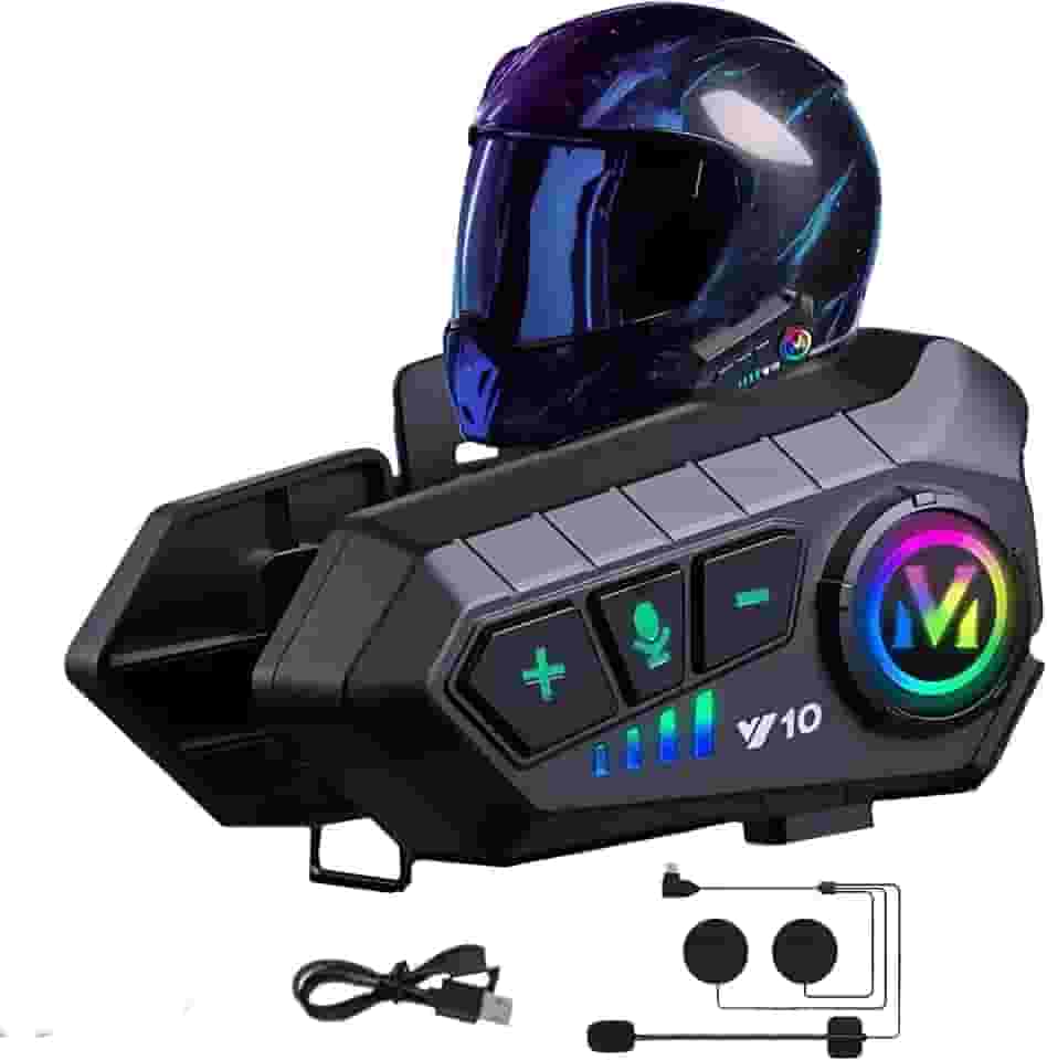 Fone Ouvido Capacete Bluetooth Headset Sem Fio Comunicador