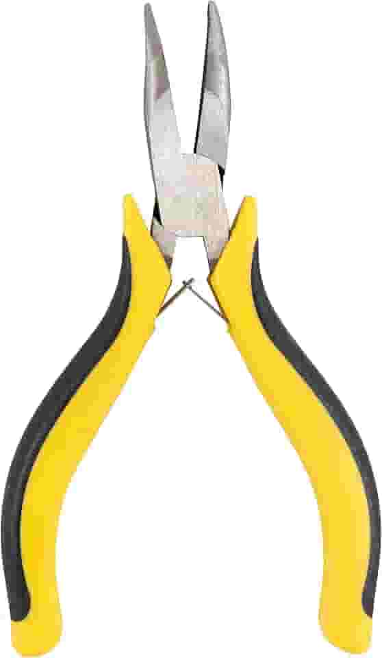 EDA Alicate Para Eletrônica Com Mola Tipo Bico Meia Cana Curvo Eda