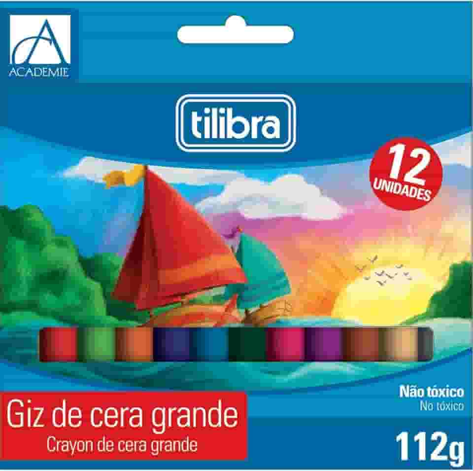 Tilibra - Giz de Cera 12 Cores Big Académie