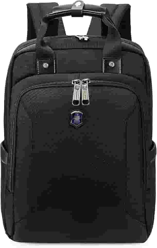 Mochila Executiva para Notebook 15.6' - Reforçada com Alça Dupla de Mão, Engate de Mala, Compartimento Extra para Tablet e Bolsos Laterais para Trabalho, Viagem e Dia a Dia Masculina Cor Preta