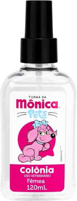 Colônia Para Pêlos de Cães, Fêmea, Turma da Mônica, 120 ml, Rosa