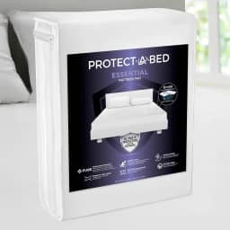 Protect-A-Bed Almofada de colchão queen essencial, 100% impermeável, com barreira contra ácaros, respirável e silenciosa, antimicrobiana, serve em colchões de 28 a 45 cm
