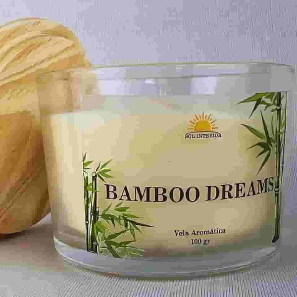 Vela Aromática Artesanal, 9 Fragrâncias Disponíveis, Baunilha, Capim Limão, Lavanda, Bamboo, Alecrim (Bamboo Dreams)