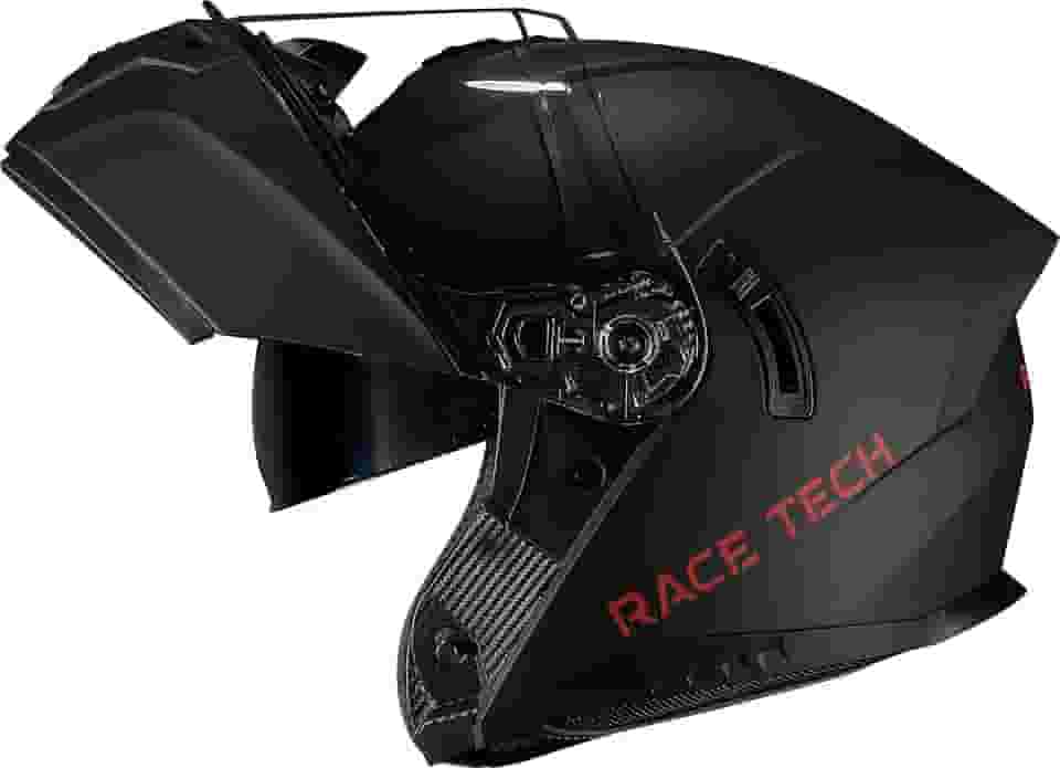 Capacete Articulado Race Tech Signal Monocolor Preto Fosco