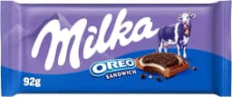 Chocolate Milka Recheado Oreo Sandwich 92G