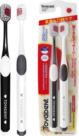 TOYADENT Escova de Dente Casal 2 Unidades, Cerdas Ultra Macias, Sensitive, Uso Diário, Cerdas Alemãs Pedex Premium