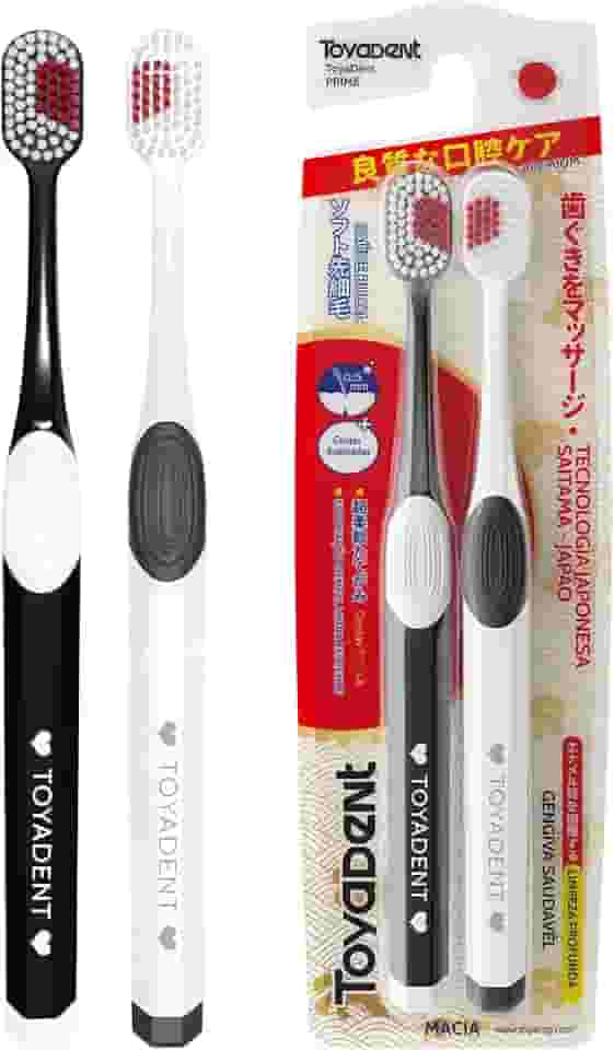 TOYADENT Escova de Dente Casal 2 Unidades, Cerdas Ultra Macias, Sensitive, Uso Diário, Cerdas Alemãs Pedex Premium