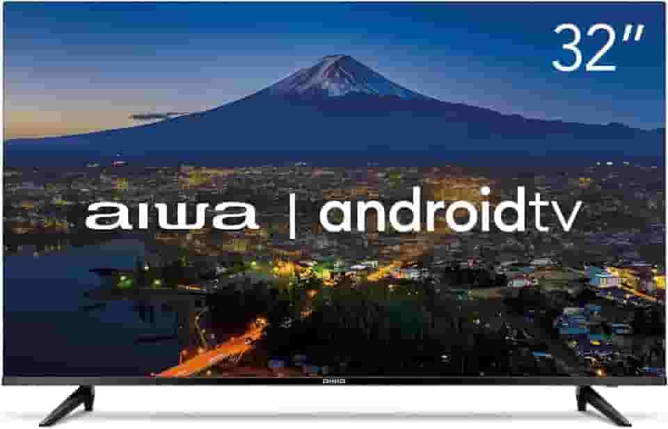 Smart TV Aiwa 32', Android, HD, Borda Ultrafina, HDR10, Dolby Áudio - AWS-TV-32-BL-02-A
