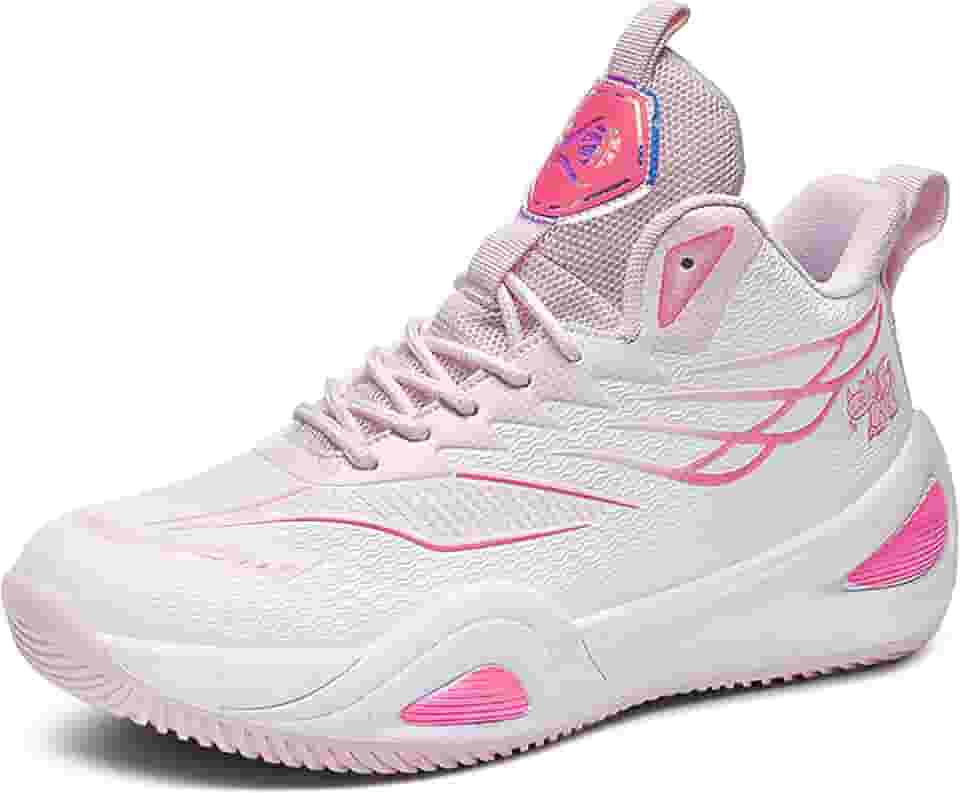 Tênis de basquete neutro unissex cano alto antiderrapante luz noturna tênis de corrida resistente ao desgaste calçados esportivos Equipamento de basquetebol