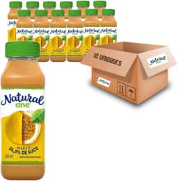 Kit c/ 12un Suco de Maracujá e Maçã Ambiente NATURAL ONE 300ml