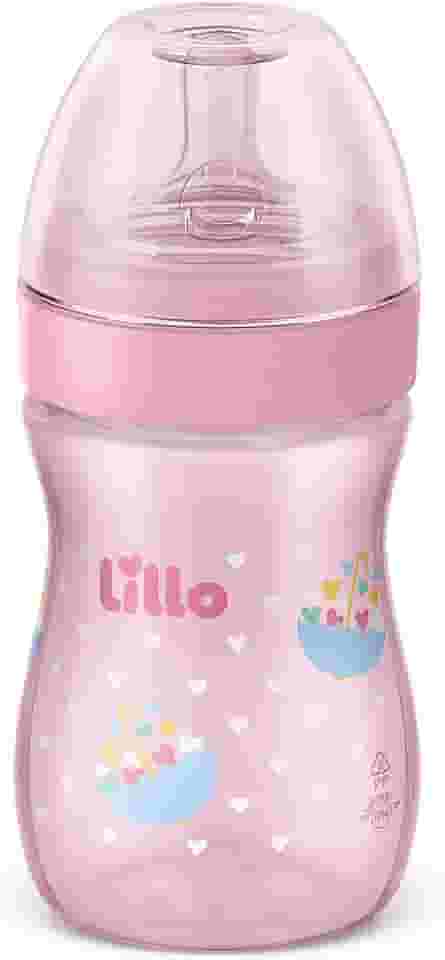 Lillo Mamadeira Com Alça Super Evolution 240Ml Rosa -
