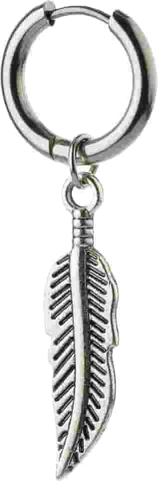 Brinco Masculino Penas - 1 peça (Não é o par)