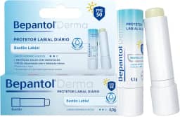 Bepantol Derma Protetor Labial Diário, Hidratante Labial FPS 50, 4,5g