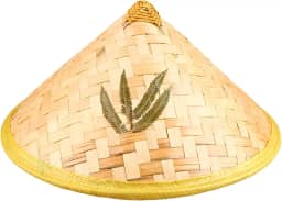 Chapéu De Palha Chinês De Fibra Natural De Bambu Pescador