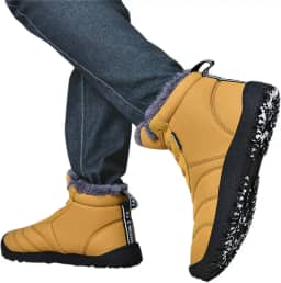 Botas de caminhada impermeáveis | Sapatos de neve de inverno totalmente forrados de pele tênis botas quentes,Botas de neve masculinas botas de inverno femininas para inverno trekking mochila Puchen