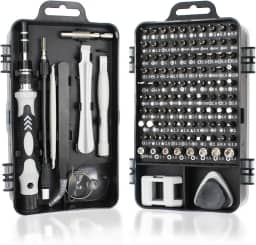 Conjunto de chaves de fenda com mini precisão, conjunto 115 em 1, kit de ferramentas de reparo profissional com driver magnético para celular, computador, laptop, relógio, PS4 e outro