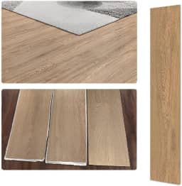 Kit 9 Piso Vinílico Autocolante Régua Madeirado 1,8mm 1,25m2 (P555)