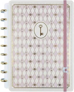 Caderno Inteligente, Médio, Isa Akkari, Rose Key, 190x255 mm, 80 Folhas