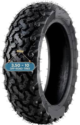 Pneu Knobby 3.50-10 para scooter com degraus em forma de osso antiderrapante antiderrapante off road 3,50 10 llantas sem câmara com haste de válvula, pneu antiderrapante resistente ao desgaste espesso