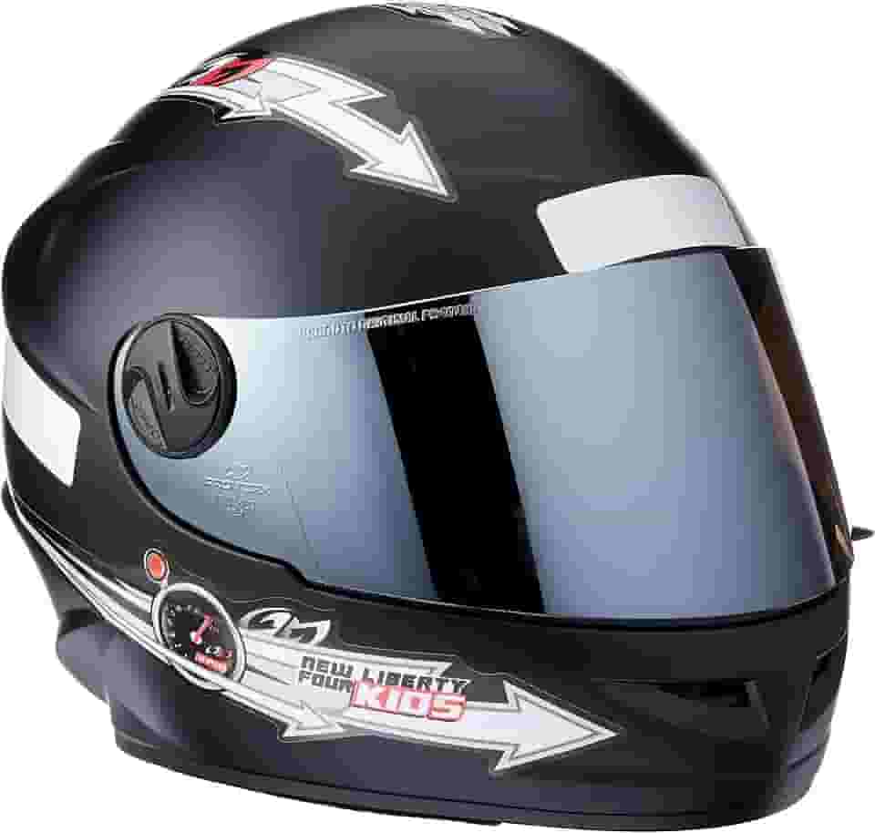 CAPACETE FECHADO PRO TORK LIBERTY FOR KIDS SOLID PRETO FOSCO TAM. 54 VIS. ESPELHADA