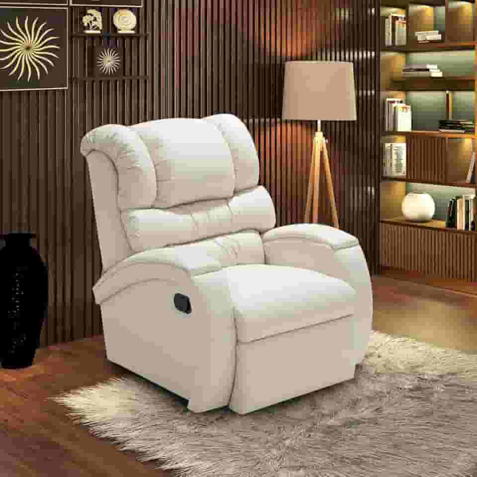 Poltrona Cadeira Reclinável Imperial Zero Wall Papai Estética Cílios Sobrancelha Soft Sala Descanso (Gelo)