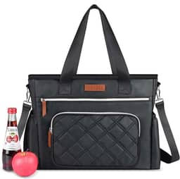 INSMEER Bolsa Térmica Grande Feminina 20L (35 Latas), Lancheira Portátil para Adultos, Bolsa de Almoço Impermeável com Abertura Ampla, Mochila Lancheira Reutilizável para Trabalho, Praia, Piquenique