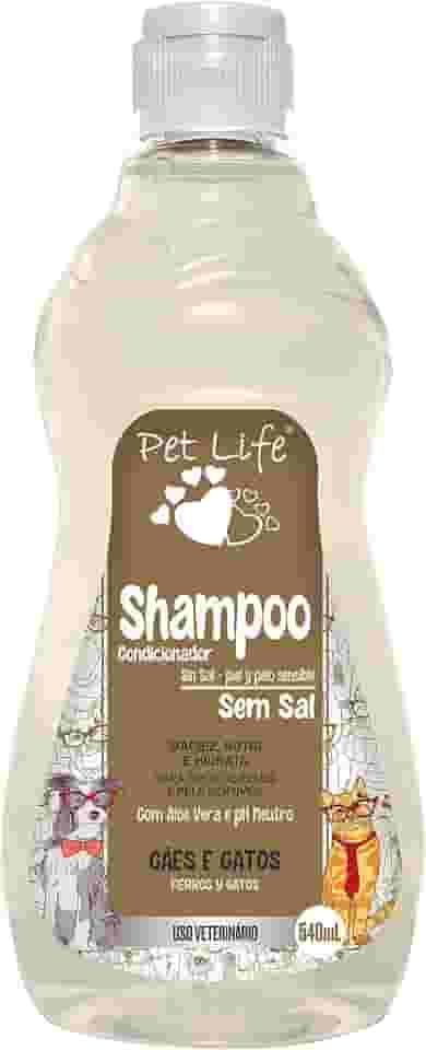 Shampoo Sem Sal Pet Life Cães e Gatos 540 mL