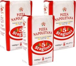 Farinha de trigo 00 Italiana Le 5 Stagioni - Napoletana Pack c/ 3