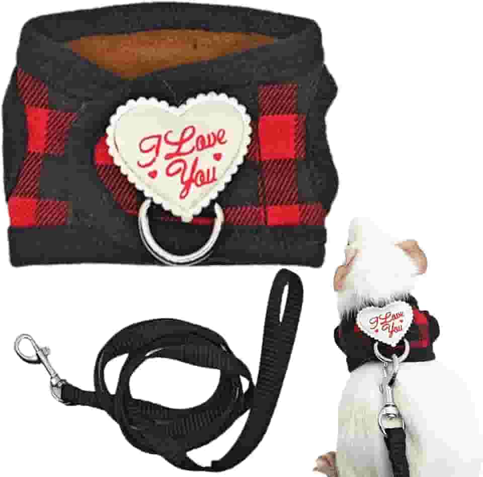 Peitoral e coleira de porquinho-da-índia, colete antiescape ajustável para porquinhos-da-índia, ratos, furões, chinchilas, lagartos, esquilos, arneses confortáveis para caminhadas ao ar livre