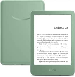 Kindle 16 GB (Geração mais recente) - Leve e compacto, com tela antirreflexo, trocas de página mais rápidas, luz frontal ajustável e bateria de longa duração - Cor Verde