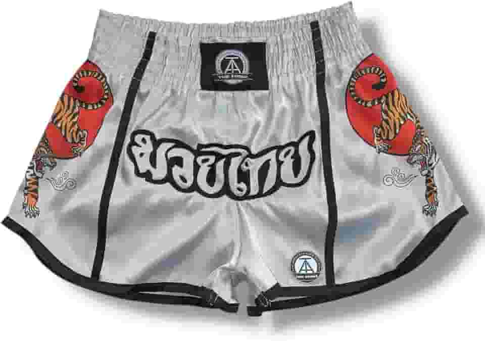 Thai Armor Calção de Muay Thai para Treino, Competição e Luta, Shorts de Boxe Tailandês Confortável, Ideal para Atletas