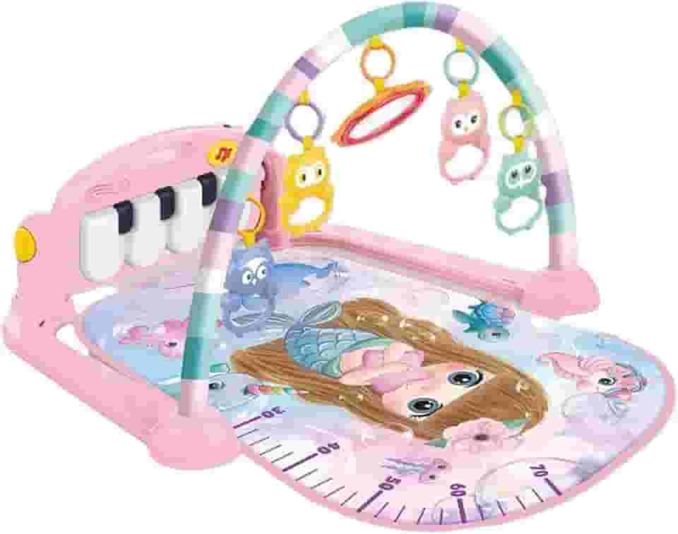 Tapete Ginásio Musical bebê Interativo Infantil Rosa - Sereia